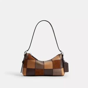 Coachtopia Alter Ego Brown Patchwork Shoulder Bag